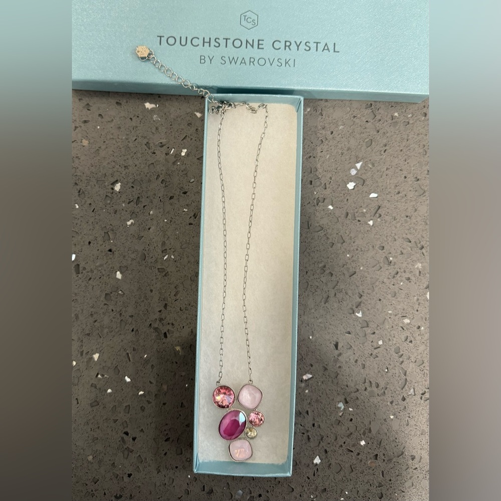 Touchdown Crystal by Swarovski, bouquet pendant necklace, NIB